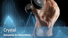  Presentation with bodybuilding - Amazing presentation design having black background and diagram backdrop and a teal colored foreground