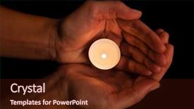  Presentation with praying hands - Colorful slides enhanced with black background concept for prayer backdrop and a tawny brown colored foreground