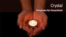  Presentation with praying hands - Beautiful PPT theme featuring black background concept for prayer backdrop and a wine colored foreground