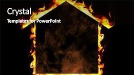  Presentation with fire safety - Colorful PPT layouts enhanced with black background fire safety backdrop and a black colored foreground