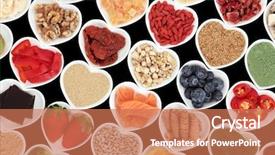  Presentation with porcelain - Theme featuring black background high in vitamins background and a coral colored foreground