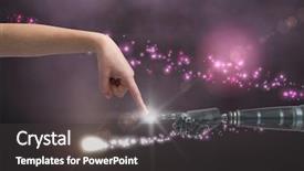  Presentation with robot - Cool new presentation with black background robotics - digital composite of human backdrop and a dark gray colored foreground