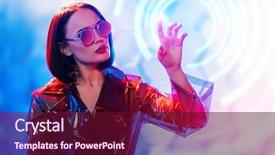  Presentation with artificial intelligence robots - Beautiful slide deck featuring black background robotics - portrait of an extravagant dark-haired backdrop and a tawny brown colored foreground