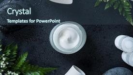  Presentation with massage therapy - Audience pleasing slide set consisting of basalt rock on black backdrop and a tawny brown colored foreground