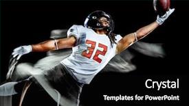  Presentation with american football - Presentation theme featuring black background with light painting background and a black colored foreground