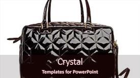  Presentation with leather bag - Slides consisting of black bag background and a  colored foreground