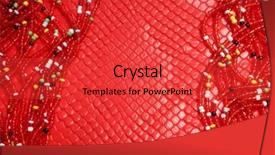  Presentation with abstract black and red - Colorful theme enhanced with black beads exquisite beads red backdrop and a red colored foreground