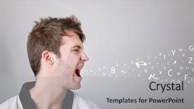  Presentation with women self defense martial arts - Colorful theme enhanced with black belt - young martial arts man shouting backdrop and a  colored foreground