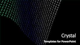  Presentation with binary - Beautiful PPT theme featuring black binary numbers on dark backdrop and a black colored foreground