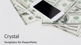  Presentation with black technology - Amazing PPT theme having black blank screen and dollar backdrop and a white colored foreground