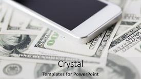  Presentation with black technology - PPT theme having black blank screen and dollar background and a light gray colored foreground