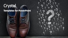  Presentation with restaurant menu black board chalkboard - Audience pleasing presentation theme consisting of black board and business shoes backdrop and a dark gray colored foreground