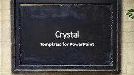  Presentation with chalkboard - PPT theme consisting of black board chalkboard for messages background and a dark gray colored foreground