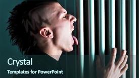  Presentation with black man fashion - Audience pleasing slides consisting of black body radiation - punk fashion man backdrop and a  colored foreground