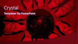  Presentation with bowling - Slide deck with black-bowling-ball background and a crimson colored foreground