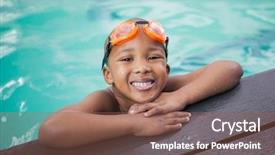  Presentation with network operations center or noc - Beautiful presentation theme featuring black boys - little boy smiling backdrop and a  colored foreground