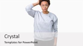  Presentation with african american couples on the mountains - Cool new PPT theme with black brain - young beautiful african american woman backdrop and a white colored foreground