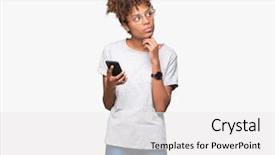  Presentation with african american couples on the mountaintop - Colorful slide set enhanced with black brain technology - young african american woman using backdrop and a white colored foreground