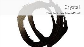  Presentation with black dot - PPT layouts having black-bronze-color-line-circle background and a white colored foreground