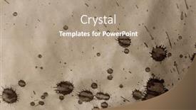  Presentation with black paper texture black - PPT layouts featuring black-brown-ink-watercolor-spray and a coral colored foreground