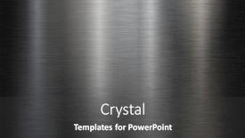  Presentation with brushed metal - Audience pleasing PPT theme consisting of black-brushed-metal-plate backdrop and a dark gray colored foreground