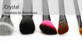  Presentation with art black and white marble - Slide deck featuring black brushes for make-up background and a light gray colored foreground