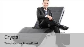  Presentation with buck - Cool new presentation theme with little girl looks with interest upon dresses hanging on rack in clothing store backdrop and a soft green colored foreground