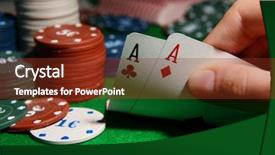  Presentation with buck - Amazing presentation theme having black buck - chips and cards for poker backdrop and a tawny brown colored foreground