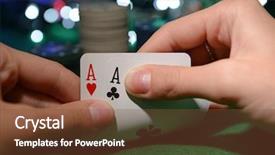  Presentation with buck - Amazing slides having black buck - chips and cards for poker backdrop and a tawny brown colored foreground