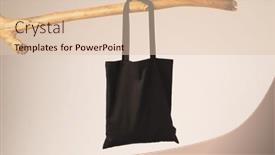 Presentation with canvas - Presentation enhanced with black-canvas-bag-hanging and a lemonade colored foreground