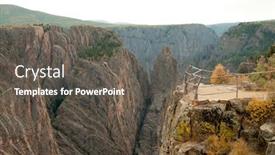  Presentation with rock stone - Amazing slides having black-canyon-of-the-gunnison backdrop and a gray colored foreground