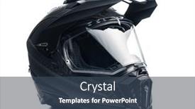  Presentation with motocross - PPT layouts having black-carbon-motorcycle-helmet-offroad background and a  colored foreground