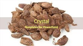  Presentation with cardamom - Audience pleasing slide deck consisting of black cardamom pods isolated backdrop and a tawny brown colored foreground