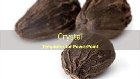  Presentation with cardamom - Slides with highly detailed image of typical tuscan landscape background and a gold colored foreground