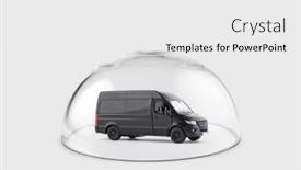  Presentation with cargo - Cool new theme with black-cargo-delivery-truck-protected backdrop and a white colored foreground