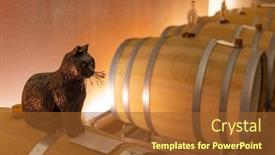  Presentation with symbol - Theme enhanced with black-cat-schwarze-katze background and a red colored foreground