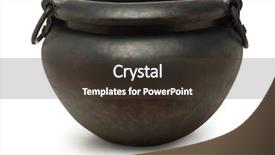  Presentation with black and white checker - Presentation design having black cauldron on white background and a  colored foreground