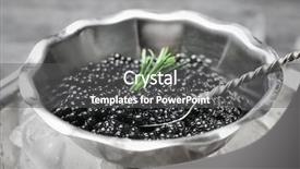  Presentation with caviar - Colorful presentation theme enhanced with black caviar served with ice backdrop and a dark gray colored foreground