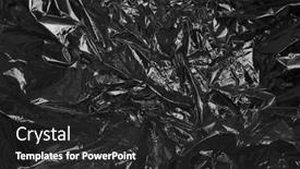  Presentation with black paper texture black - Slide deck featuring black-cellophane-foil-paper-abstract background and a dark gray colored foreground