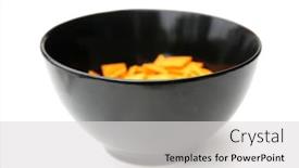  Presentation with black ceramic - Beautiful presentation featuring black-ceramic-bowl-filled backdrop and a light gray colored foreground