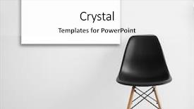  Presentation with picture frame - Slide deck enhanced with black chair and empty picture background and a white colored foreground