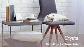  Presentation with black yellow color - Audience pleasing slides consisting of black chair in living room backdrop and a gray colored foreground