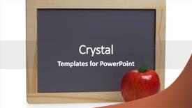  Presentation with black white - Amazing presentation design having black chalkboard with wooden frame and red apple on white background backdrop and a dark gray colored foreground