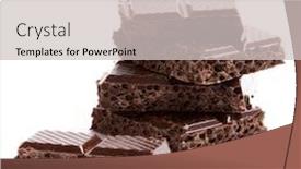  Presentation with white chocolate - Presentation theme having black-chocolate-blocks-isolated background and a light gray colored foreground