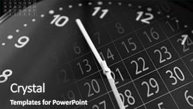  Presentation with clock face - Colorful presentation enhanced with black clock face backdrop and a dark gray colored foreground