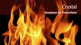  Presentation with black abstract - Colorful presentation theme enhanced with black close up abstract background backdrop and a tawny brown colored foreground