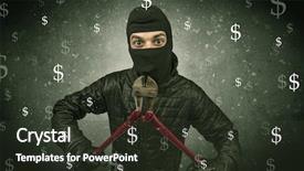  Presentation with black-hand - Amazing PPT layouts having black clothes and toll backdrop and a  colored foreground