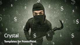  Presentation with faded black - Slide deck with black clothes and toll background and a tawny brown colored foreground