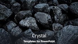  Presentation with energy source - Presentation design enhanced with black-coal-energy-source-industrial background and a tawny brown colored foreground