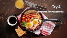  Presentation with black and darg orang preson - Cool new slides with black coffee on dark rusty backdrop and a tawny brown colored foreground